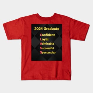 2024  Graduate Class: Unique, Thoughtful Graduation Gifts Kids T-Shirt